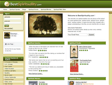 Tablet Screenshot of bestspirituality.com
